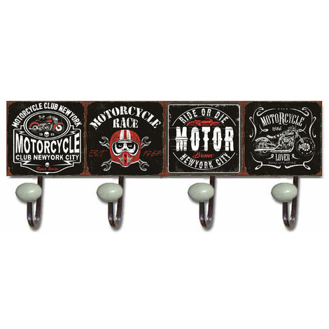 Signes Grimalt Percero Orano Wall  PERCHA motociclista Perceros nero 7x40x18cm 27054