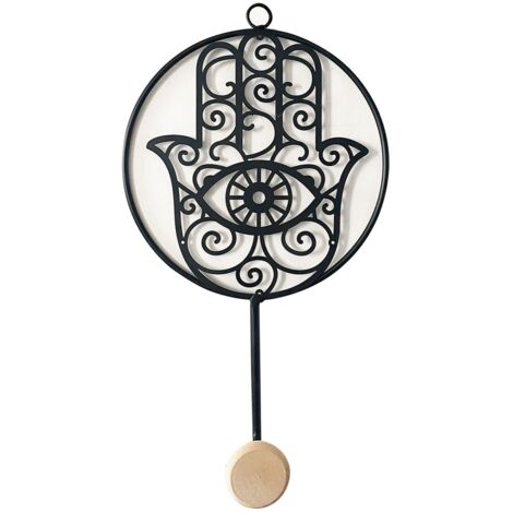 Signes Grimalt Perchero Adorno Pared  Percha Mano Fátima Percheros Negro 28x6x18cm 28663
