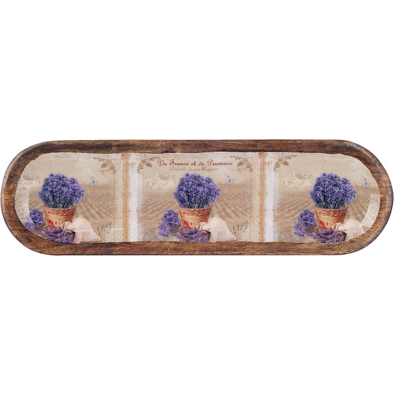 Signes Grimalt Piatto da cucina Scatole di lavanda ovale e vassoi blu 14x46x3cm 28538