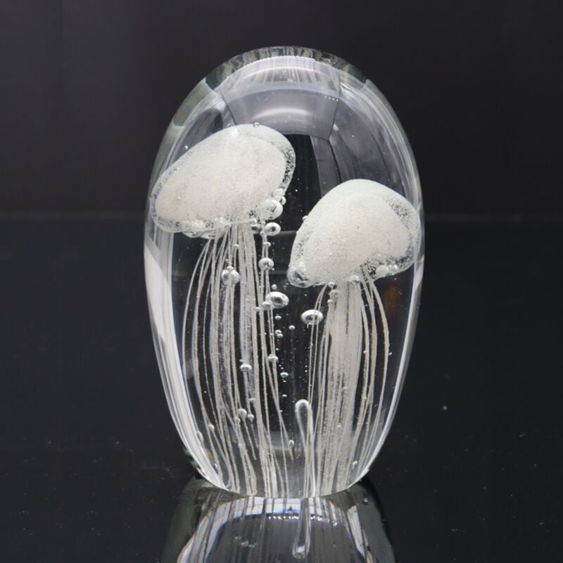 Signes Grimalt - Presse-papier méduse en cristal Transparent, décoration de bureau, maison, cadeau