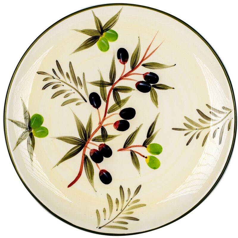 Plat de cuisine Ustensiles noirs Olive 33x33x3cm 28620 Olives - Signes Grimalt