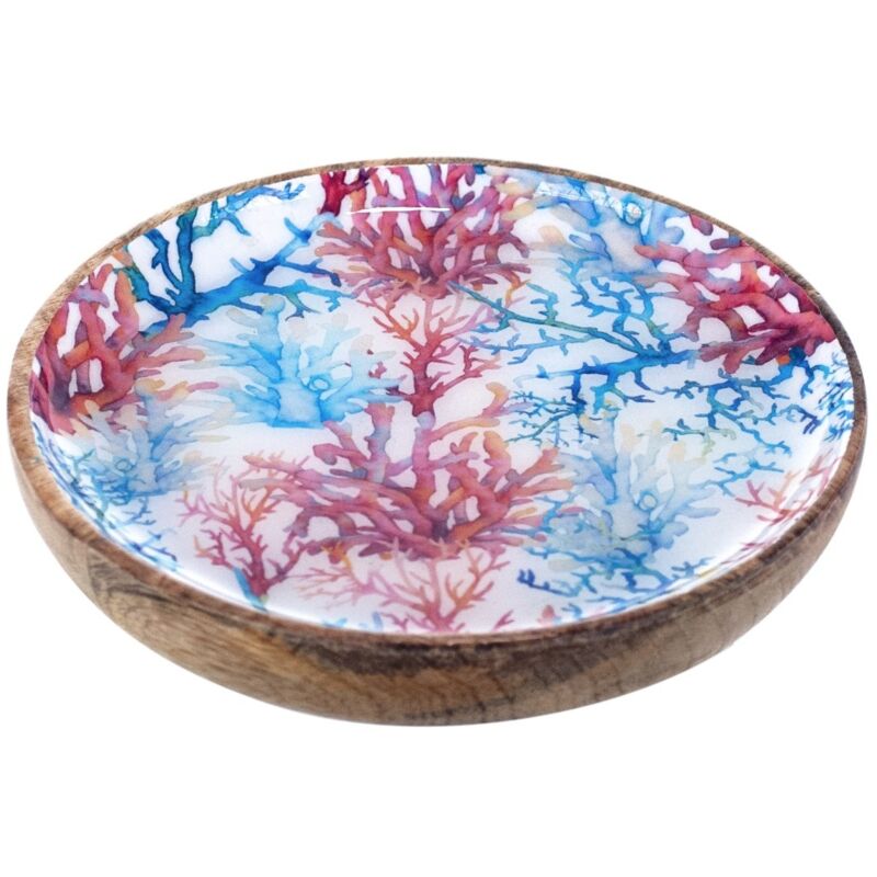 Plat de cuisine Boîtes à plaques de corail et plateaux bleus 15x15x3cm 25190 - Signes Grimalt