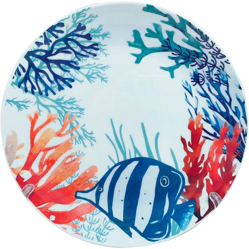 Assiette à dessert en forme de poisson avec coffret cadeau, idéale pour cadeaux originaux et décoration de table