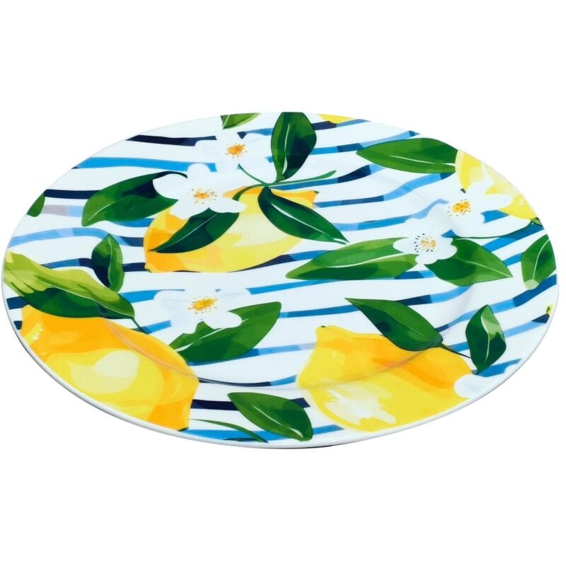 Assiette plate citron avec boîte cadeau – Idéale pour la décoration et les cadeaux spéciaux.