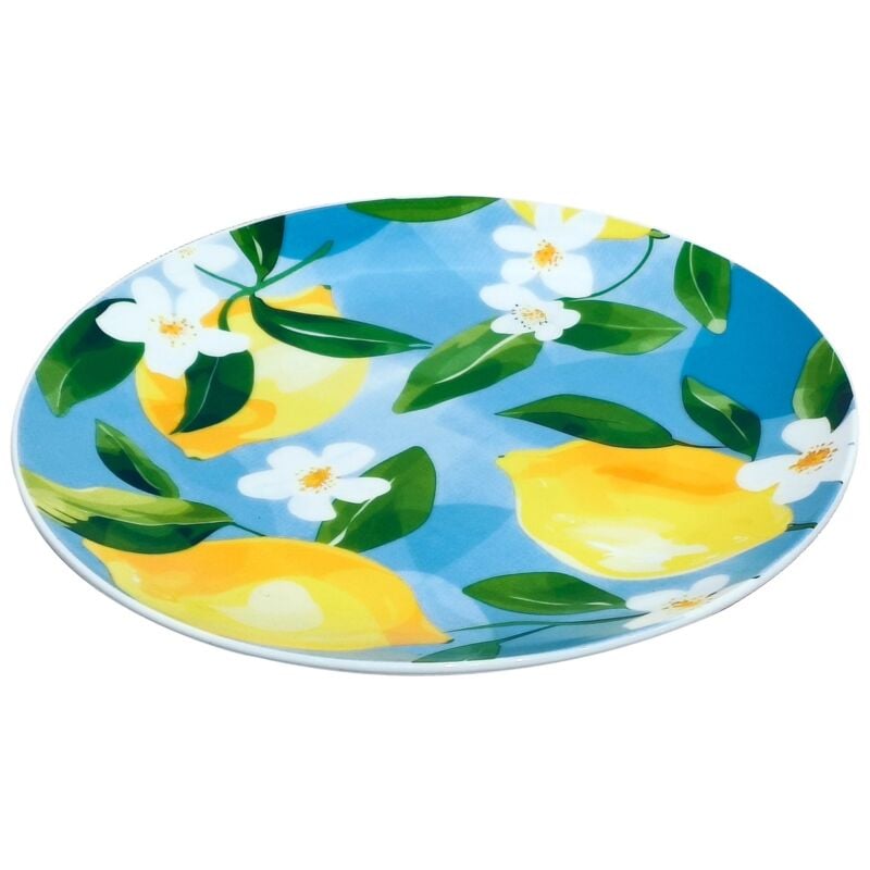 Assiette à Dessert Citron avec Coffret Cadeau - Élégante et Originale pour Cadeaux, Décoration et Usage Quotidien