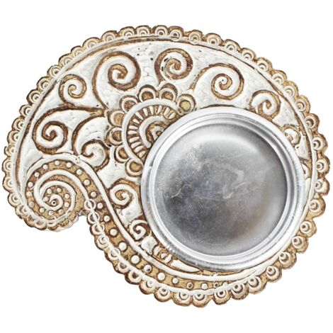 Signes Grimalt Portavelas Dekoration  Rustikale Candelabro -Vasen und braune Halter 7x9x2CM 30026