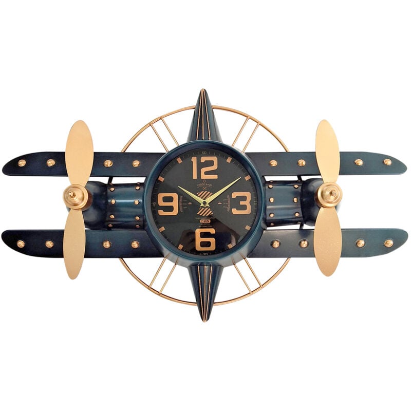 Signes Grimalt - Horloge murale décorative de style avion industriel vintage