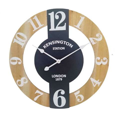 Signes Grimalt Reloj Adorno Pared  Reloj Relojes Marrón 60x5x60cm 26972