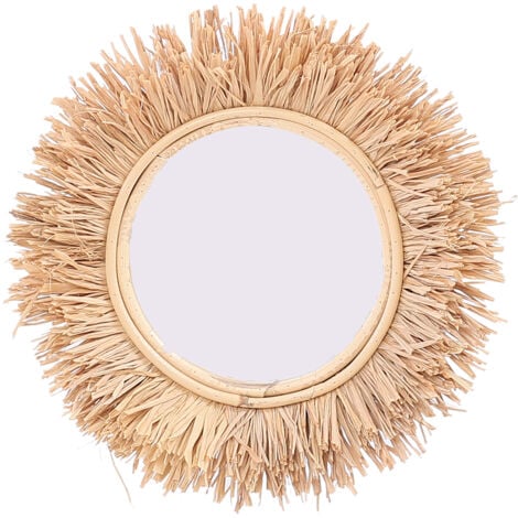 Signes Grimalt Runder Grasspiegel – Braun 28 x 28 x 4 cm