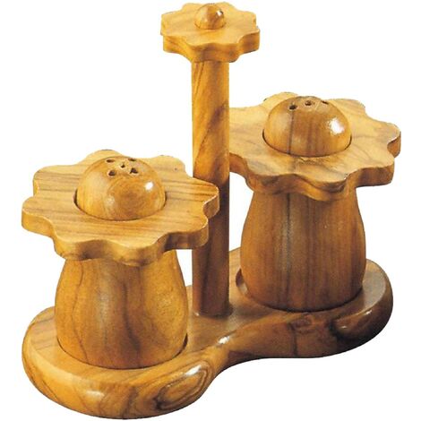 Signes Grimalt Salero Kitchen  Salz- und Pfeffer -Set 3 oder braune Utensilien 7x14x13cm 811