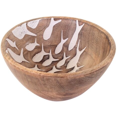 Signes Grimalt Scatole e vassoi rotondi per piccole vasche per pesci - 7x15x15 cm Marrone
