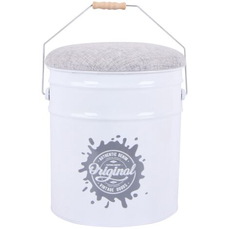 Signes Grimalt Sgabello di mobili Taburete ausiliario bianco 30x30x40cm 24393