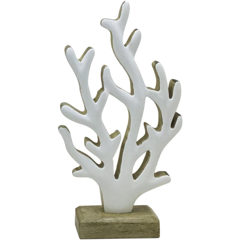 Signes Grimalt - Silver Sailor Corail en Bois - Figurine Décorative 30x15x5cm