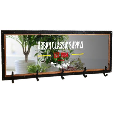 Signes Grimalt Specchio di mobili  Specchio con specchi neri 10x100x40cm 25060