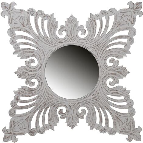 Signes Grimalt Specchio di mobili  Specchio da parete con specchio marrone sollievo 90x2x90cm 25175