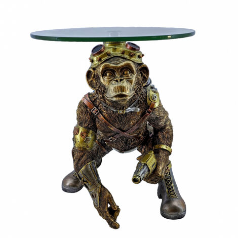 Signes Grimalt Table d'Appoint Mono Gris Meuble d'Appoint - 41x34x32cm