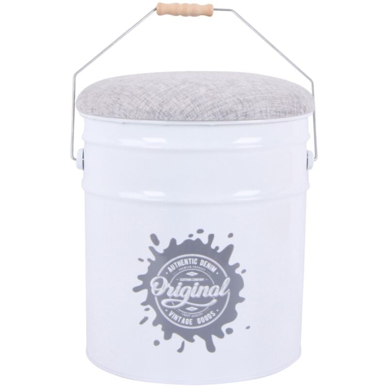 Tabourets de meubles Taburete auxiliaire blanc 30x30x40cm 24393 - Signes Grimalt