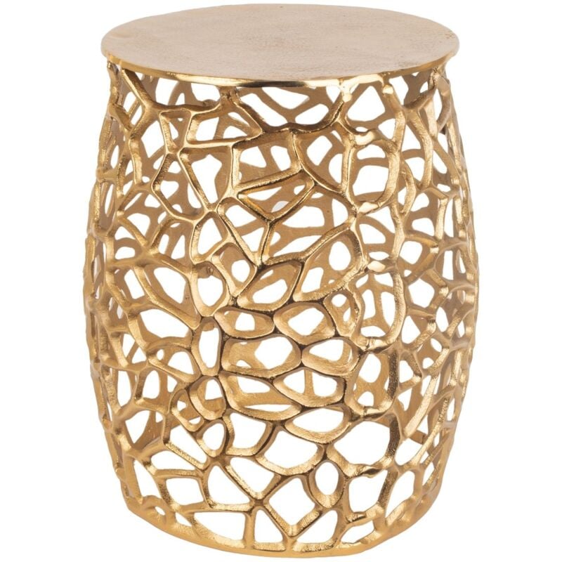 Tabouret doré en aluminium décoratif moderne pour la maison et le bureau