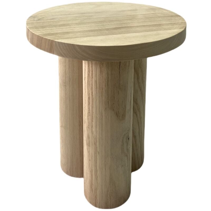 Tabouret latéral en bois de Paulownia massif bohème pour la décoration de la maison