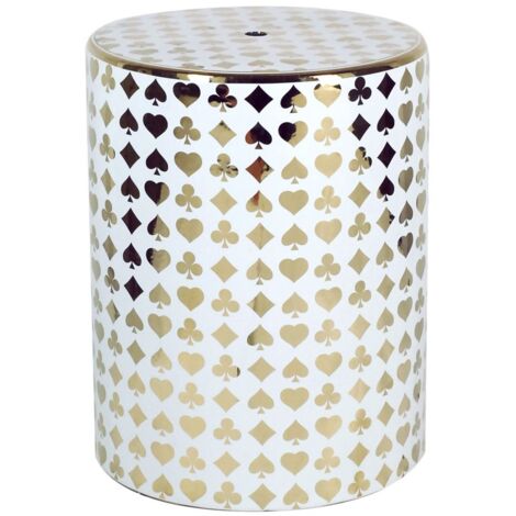 Signes Grimalt Taburete Muebles  Taburete Mueble Auxiliar Dorado 33x33x43cm 16083