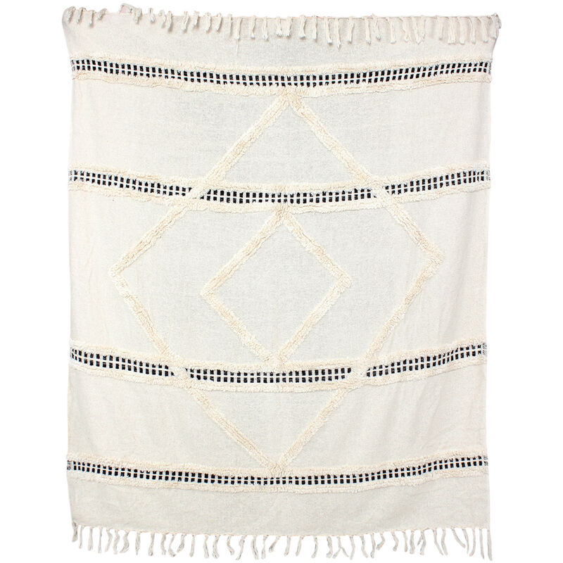 Tapis d'entrée textile à la maison Place Place Place Blanco 140x150x1cm 29445 - Signes Grimalt