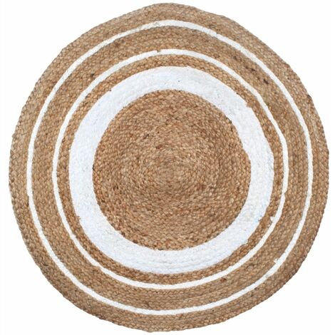 Signes Grimalt Tapis d'entrée textile à la maison  Tapis tressés tapis marron 90x90x1cm 22972