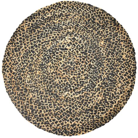 Signes Grimalt Tapis rond gris 1x90x90cm - Décoration d'intérieur résistante et durable