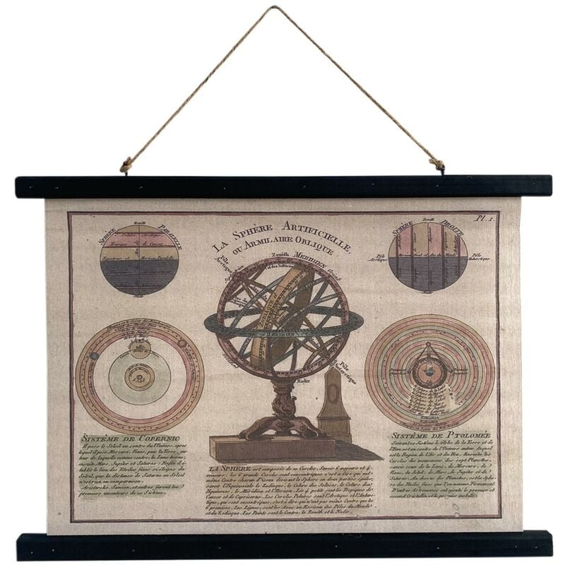 Tavolo da muro adorno Roller Canvas Multicolor