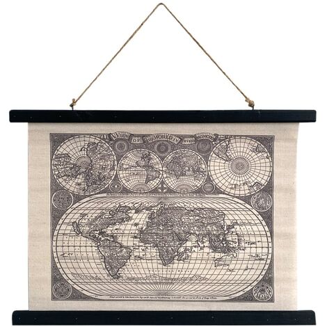 Signes Grimalt Tavolo da muro adorno  Mappa mappa arrotolata Black 2x60x43cm 24844