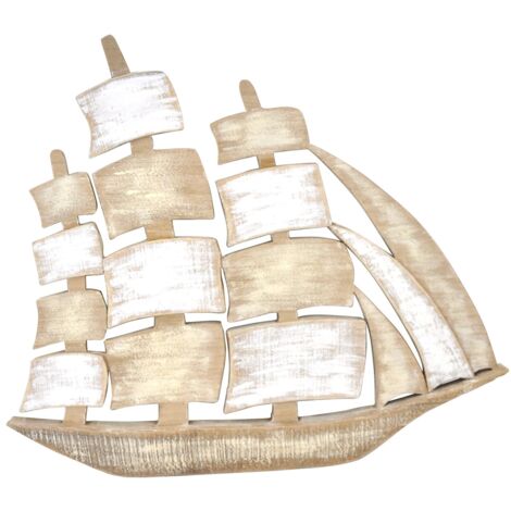 Signes Grimalt Tavolo da muro adorno Piatti marroni a bordo muro 25x60x49cm 29415