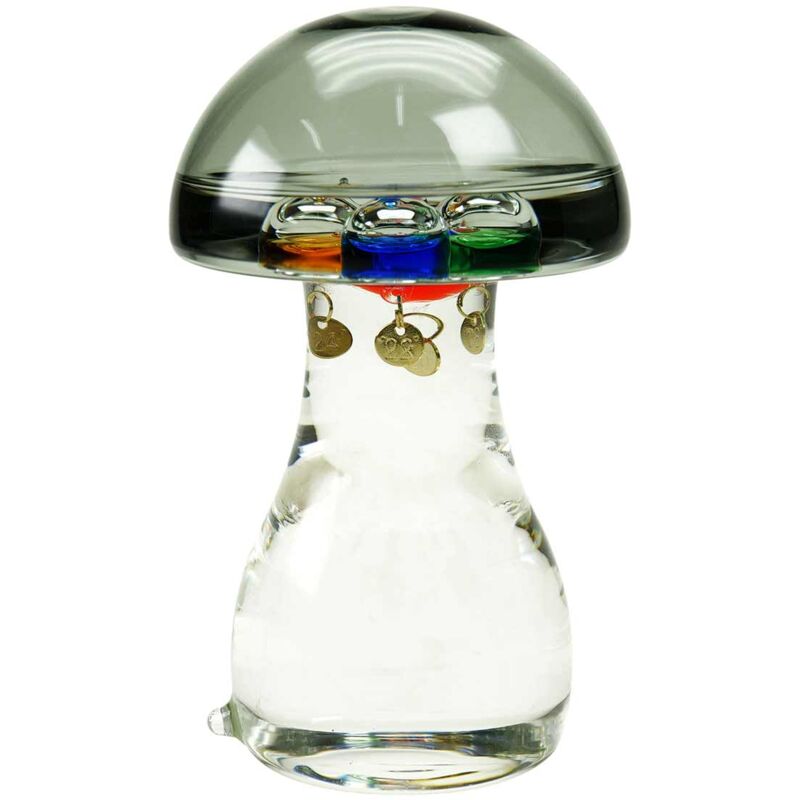 Thermomètre de Galilée en forme de champignon 13 cm