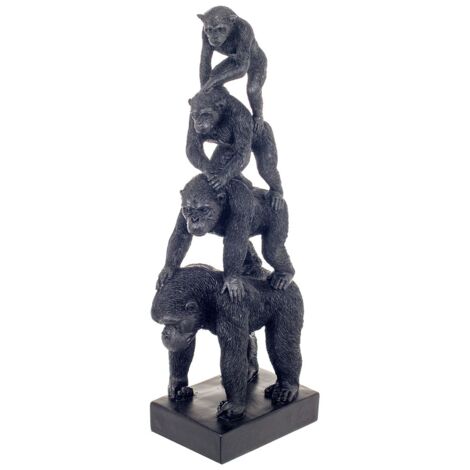 Signes Grimalt Tierfigur Figuren  Animal Monkeys Black 10x16x40cm 24022