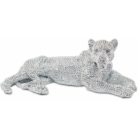 LE MONDE DES ANIMAUX Leopardo -Figur graue Tiere 16x32x12cm 4080