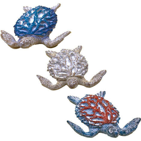 "Signes Grimalt Turtle 3U Sailor - Figurine Tortue Bleue 3x11x10cm pour la Décoration de la Maison"