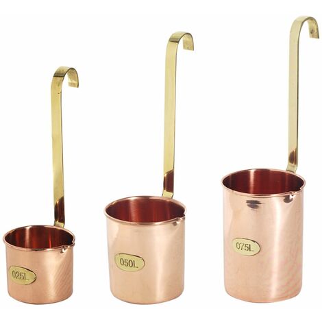 Signes Grimalt Utensilios Cocina  Juego 3 Pcs Litro Cobre 3U Utensilios Plateado 9x9x29cm 5740