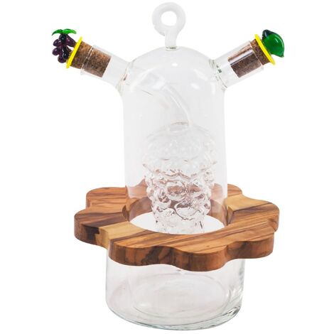 Signes Grimalt Vinagrera Cocina Vinagrera 2 Usos B/Vidrio Utensilios Transparente 12x12x20cm 813