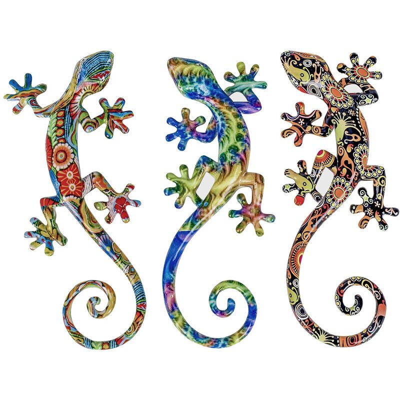 Image of Signes Grimalt - Figure di figura di Lagarto Lizard Figura 3 unità Animali multicolori 3x10x22cm 27283 - multicolour