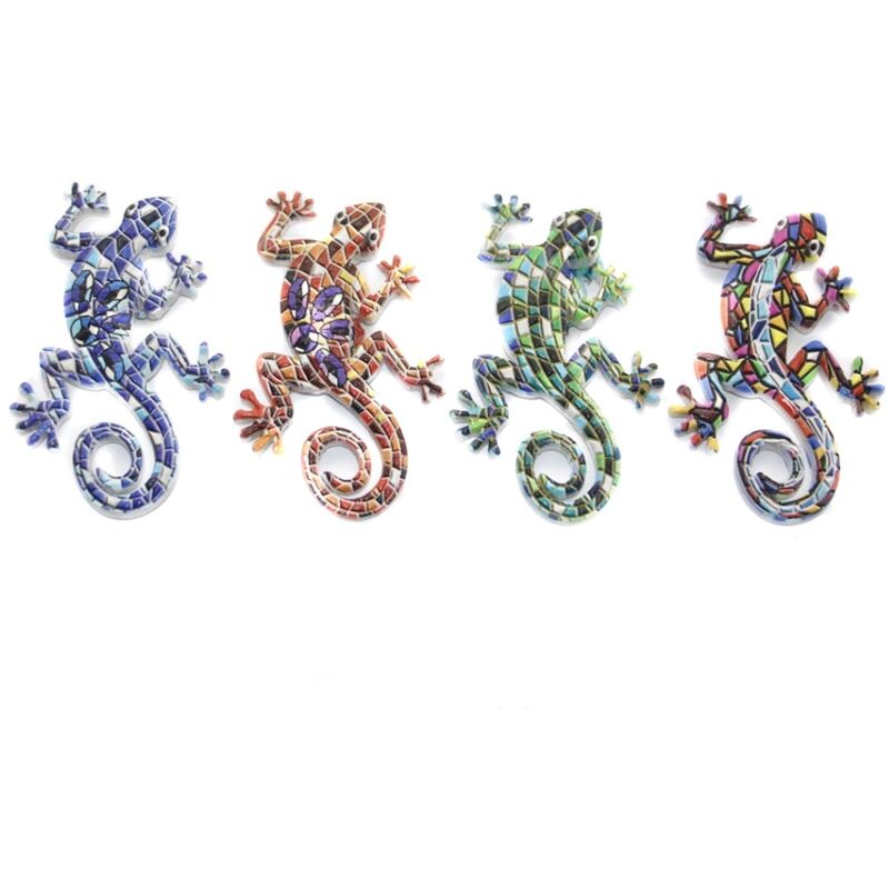 Image of Regalo di figura lucertola Lagarto Figura 4 unità magnetiche multicolore 1x6x10cm 27284 - multicolour - Signes Grimalt