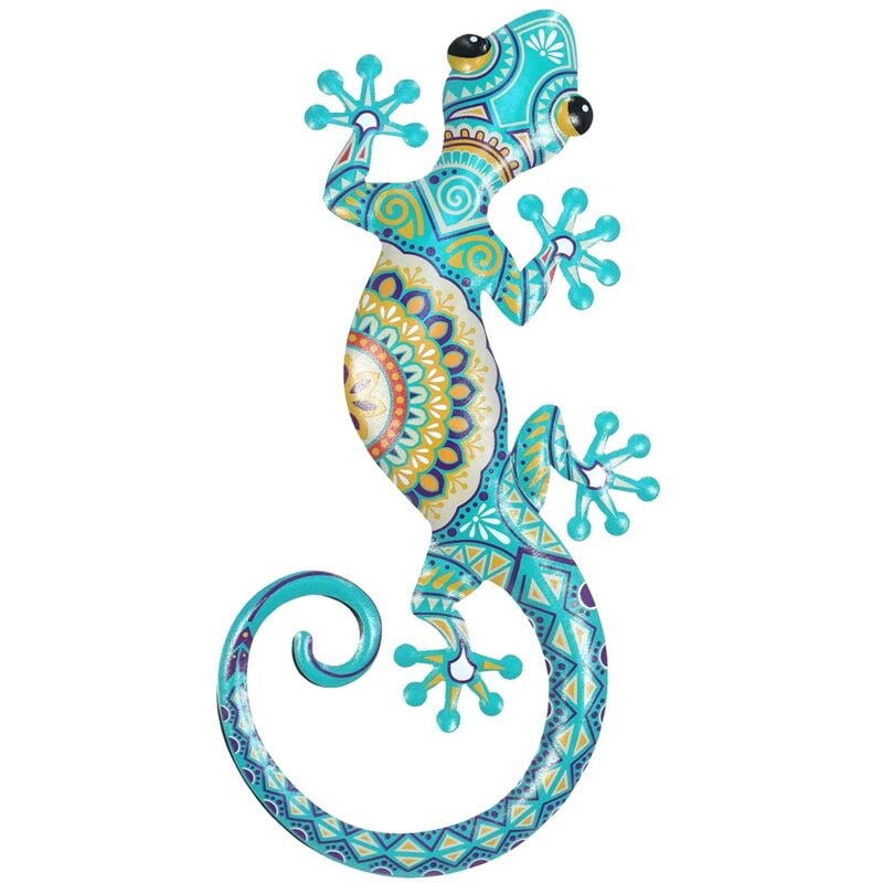 Wall Wall Lizard Jardin Ornement de mur de jardin vert - 1x30x13cm - Signes Grimalt