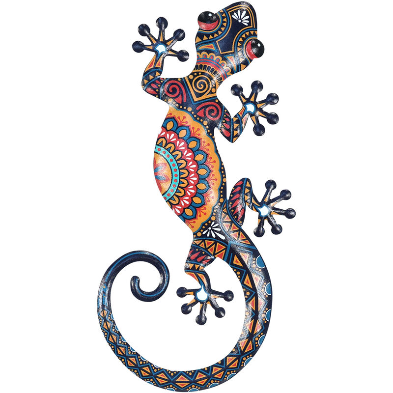 Wall Wall Lizard Jardin Mur de jardin orange Adorno - 1x30x13cm - Signes Grimalt