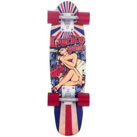Signes Grimalt Wall Adorno Skate Metal Piats  Piastra in metallo rosso - 55x17x6cm