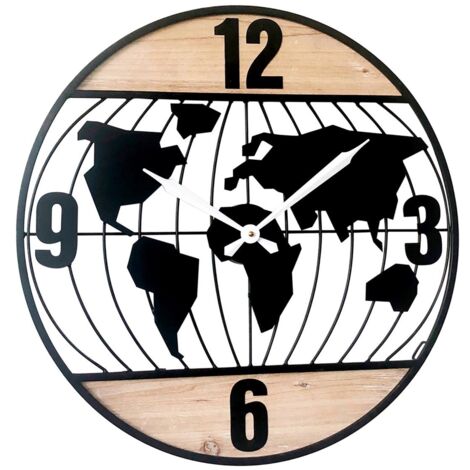 Signes Grimalt Wand adorno Uhr  Schwarze Uhr Wallwand 3x60x60cm 24469
