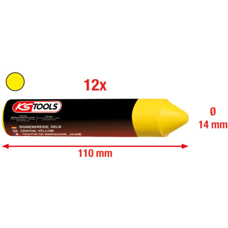 Signierkreide, gelb,12er Pack