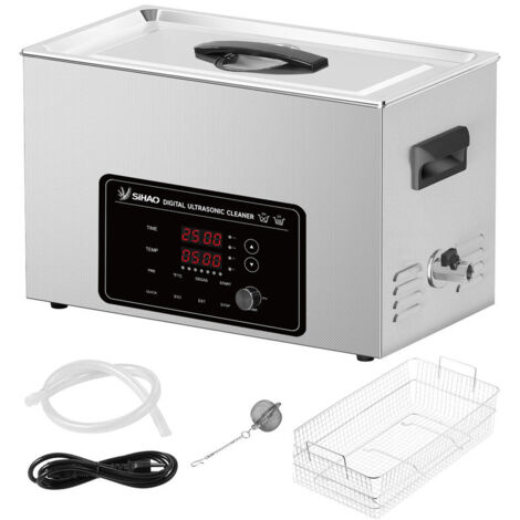 SIHAO 22L 7 niveaux nettoyeur à ultrasons numérique avec chauffage et minuteur de 480W, puissance de 600W, dégas pour bijoux, lunettes, usage domestique