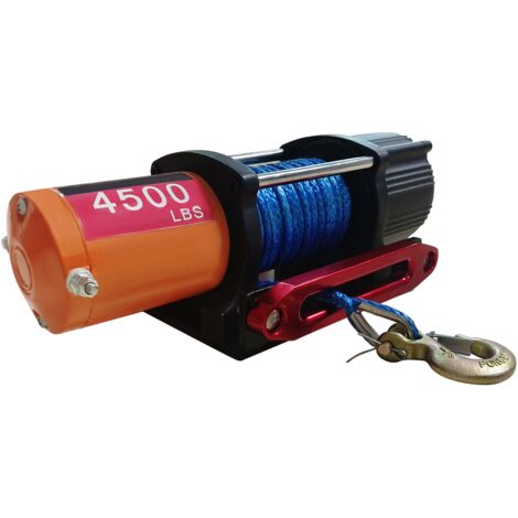 SIHAO 4500lbs ATV / UTV Elektrische Winde 12V Synthetkabel Drahtlos & Fernbedienungskabel IP55 Wasserdicht für Jeeps