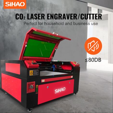 Sihao Graveur Laser CO2 80W Machine de Gravure Découpe 700x500mm lightburn