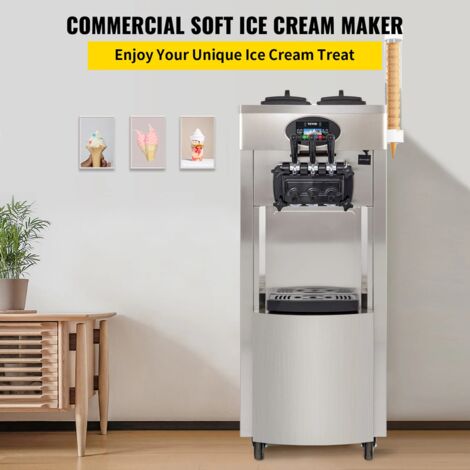 Sihao Machine à crème glacée Verticale Sorbetière à Glace Commerciale Machine