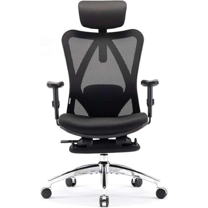 SIHOO Chaise de Bureau, Siege de Bureau Ergonomique avec Support Lombaire et accoudoir réglable, Fauteuil de Bureau d'une capacité maximale de 150