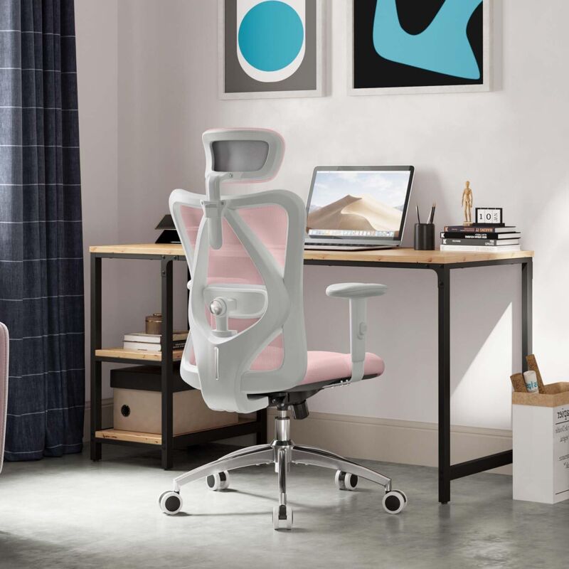 SIHOO Chaise de Bureau, Siege de Bureau Ergonomique avec Support Lombaire et accoudoir réglable, Fauteuil de Bureau d'une capacité maximale de 150