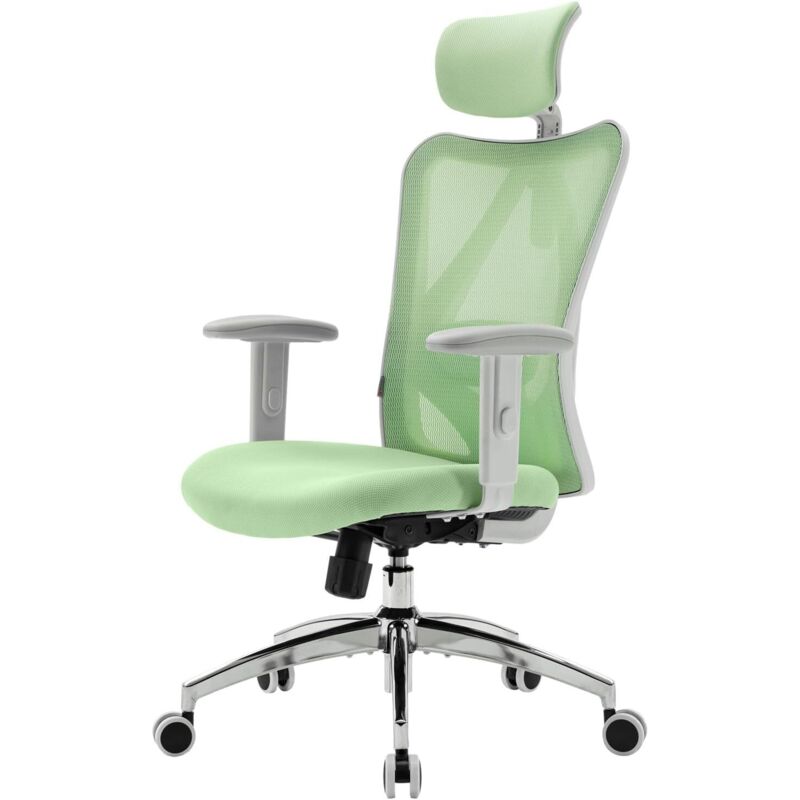 SIHOO Chaise de Bureau, Siege de Bureau Ergonomique avec Support Lombaire et accoudoir réglable, Fauteuil de Bureau d'une capacité maximale de 150